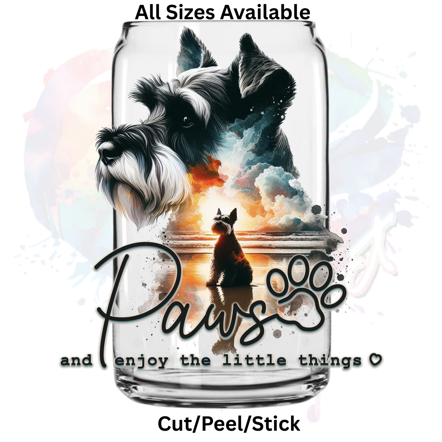 Paws Puppy 5 UV DTF Decal