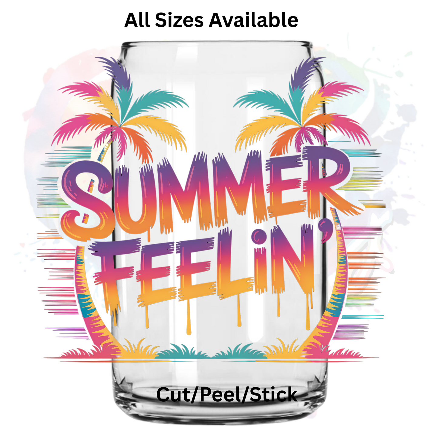Summer Feelin UV DTF Decal