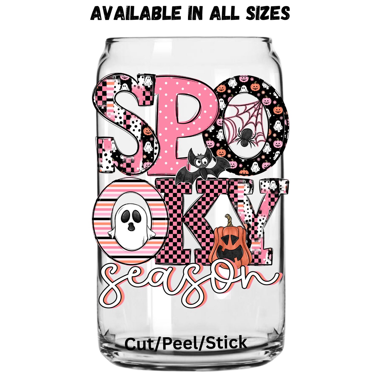 Spooky Season 2 UV DTF Decal