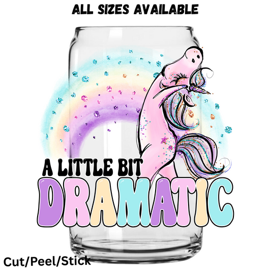 Dramatic Unicorn UV DTF Decal
