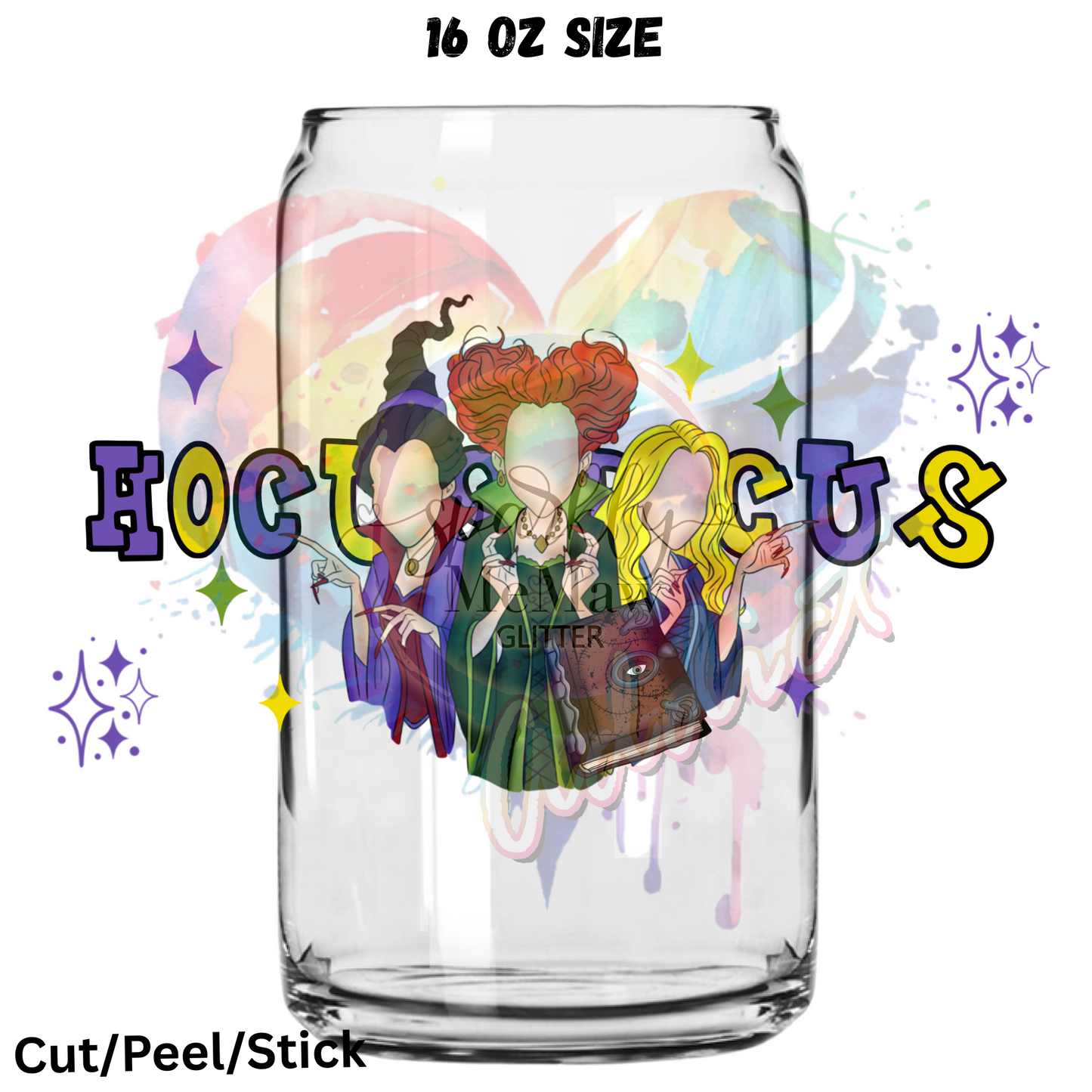 Hocus Ladies UV DTF 16 Oz wrap