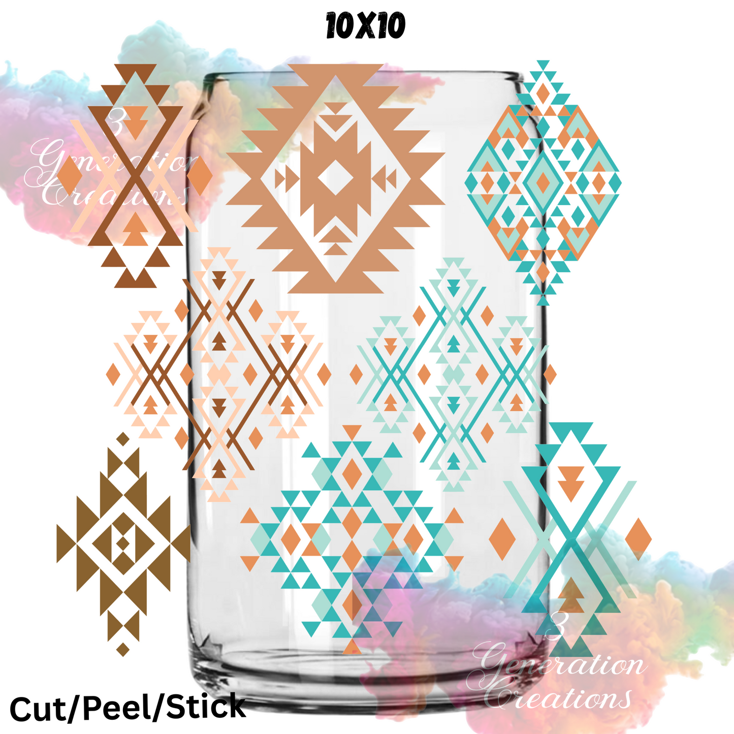 Aztec Bundle UV DTF Sheet 10x10 (Robin Design)
