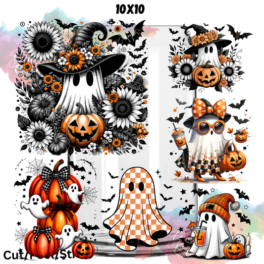 Preppy Halloween UV DTF  Sheet 10x10 (Robin Design)