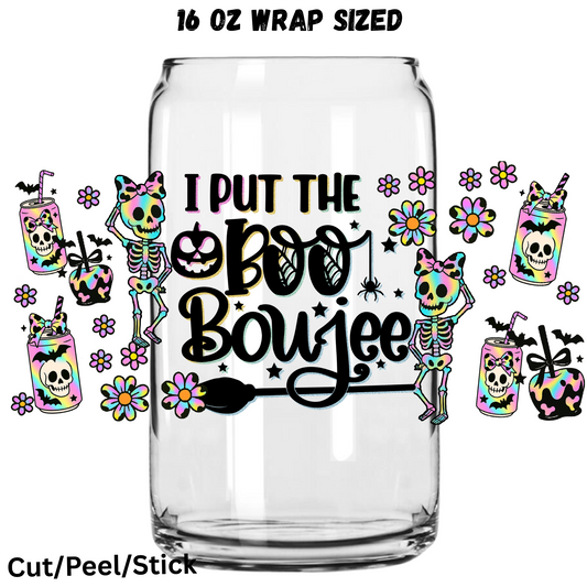 Boo Boujee  UV  DTF 16 Oz wrap