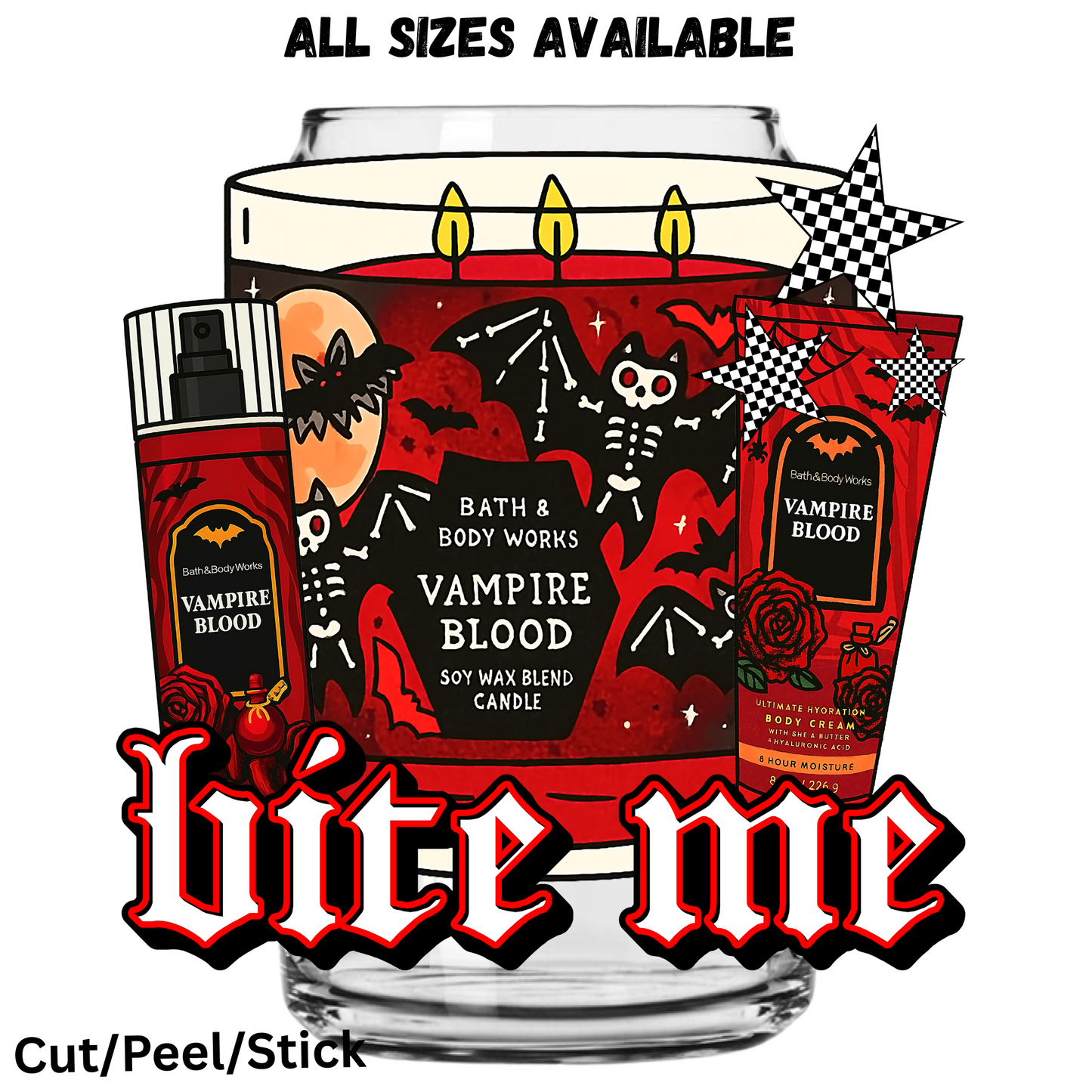 Bite Me UV DTF Decal