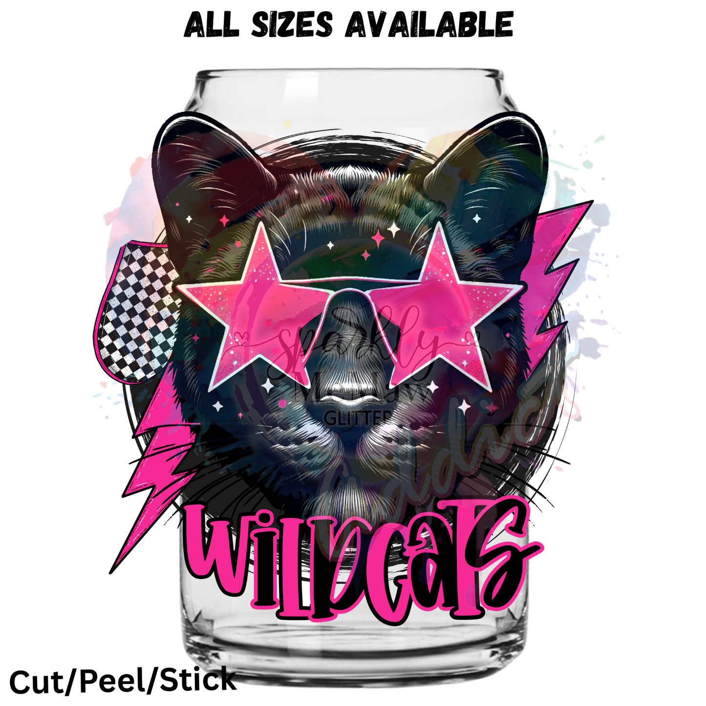 Wildcats 5 mascot UV DTF Decal