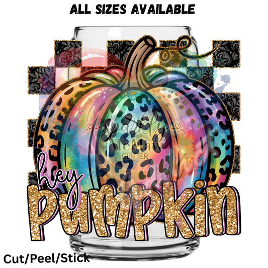 Hey Pumpkin 2 UV DTF Decal