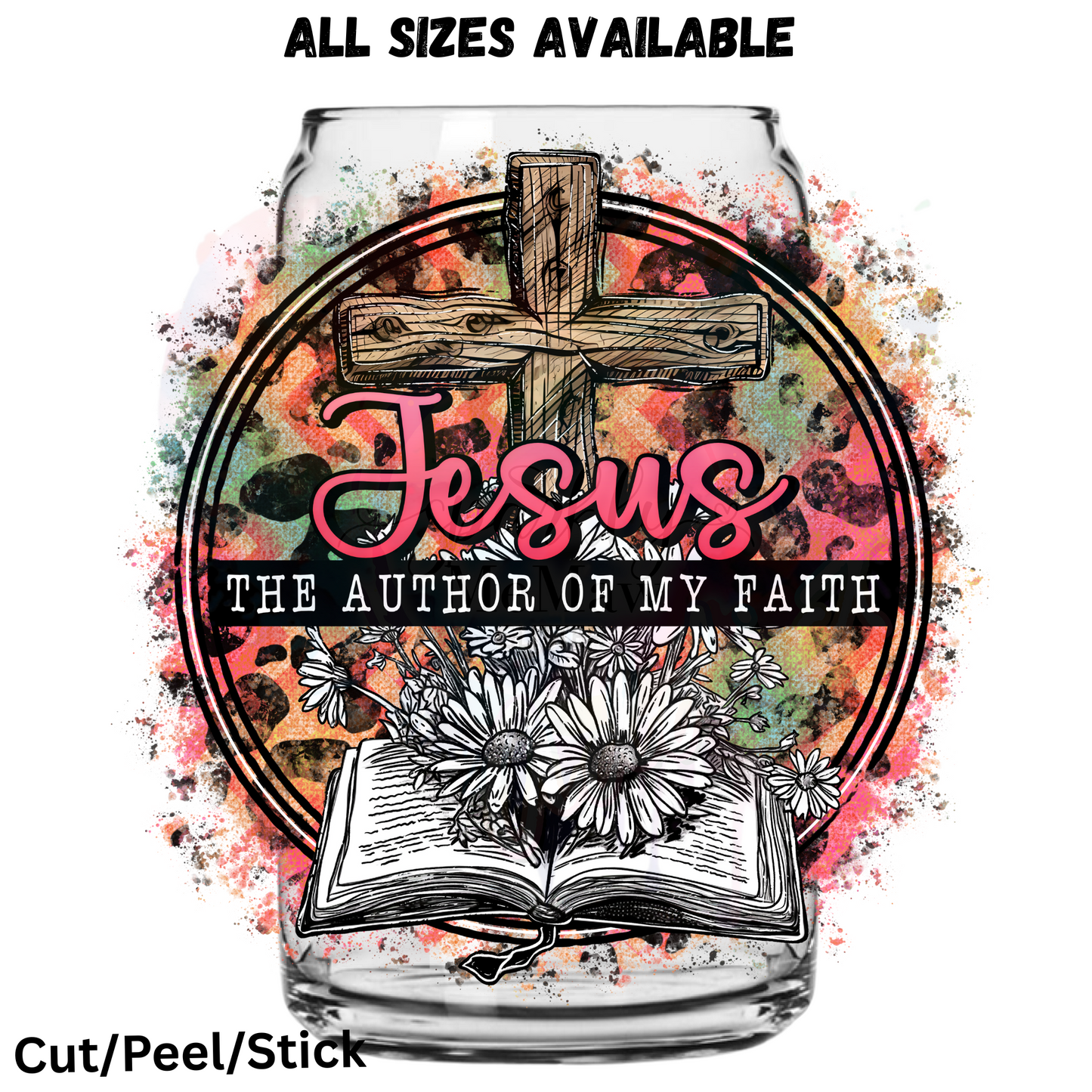 The author of my Faith UV DTF Decal