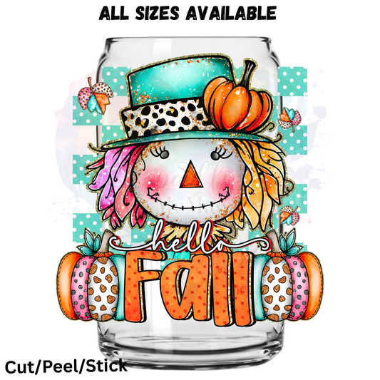 Hello Fall 5 UV DTF Decal