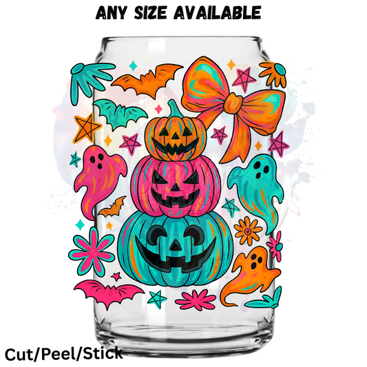 Neon Halloween 3 UV DTF Decal