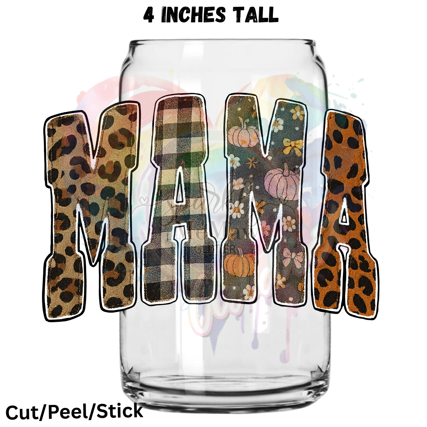 Mama Patch Fall UV DTF Decal 1$ Deal