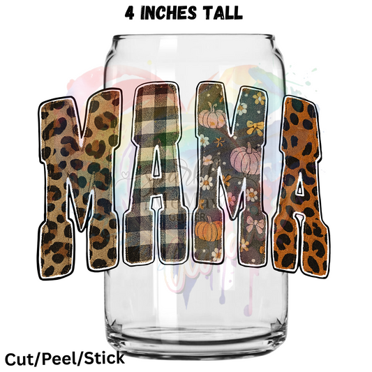 Mama Patch Fall  UV DTF Decal 1$ Deal