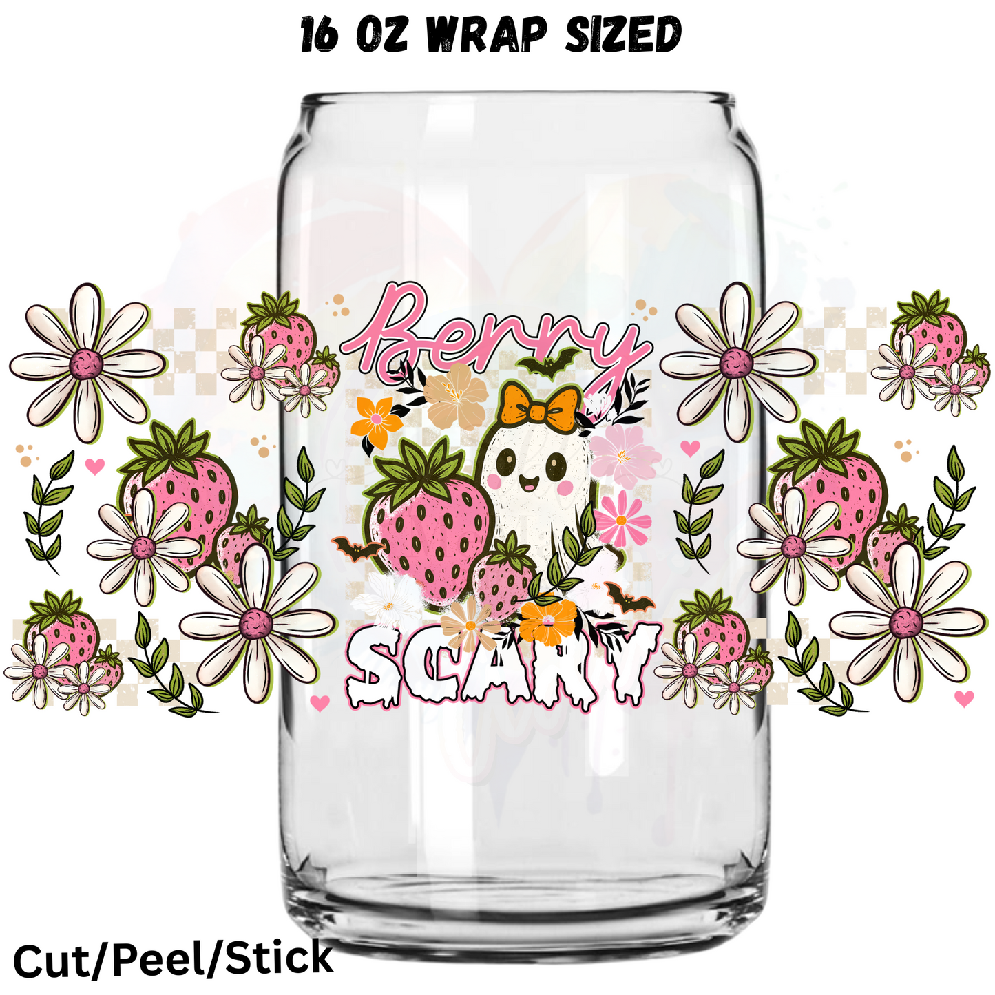 Berry Scary UV DTF 16 oz Wrap 1$ Deal