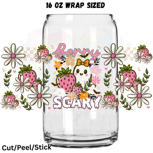 Berry Scary  UV DTF 16 oz Wrap 1$ Deal