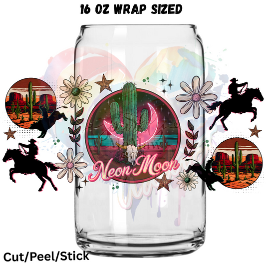 Neon Moon UV DTF 16 oz Wrap