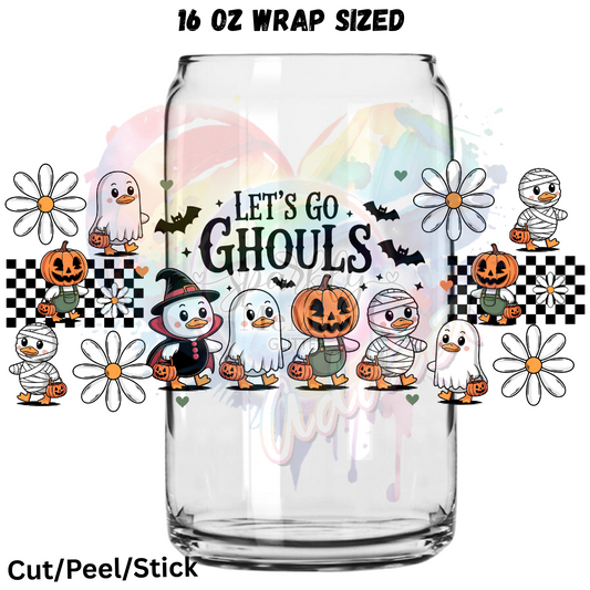 Lets go Ghouls UV  DTF 16 Oz wrap