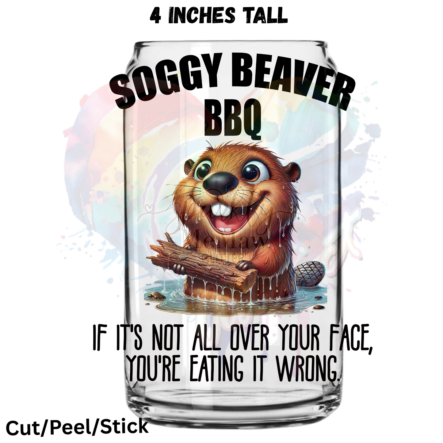 Soggy BBQ UV DTF Decal