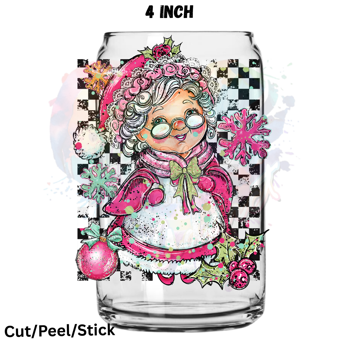 Mrs Claus 4 UV DTF Decal