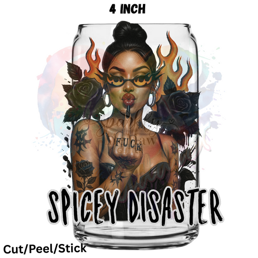 Spicey Disaster 1 UV DTF Decal