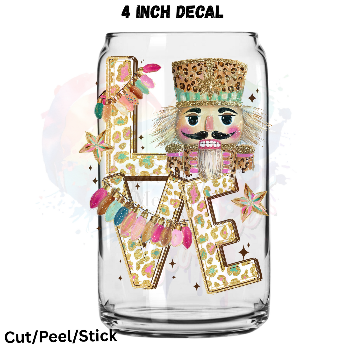 Love Nutcracker UV DTF Decal