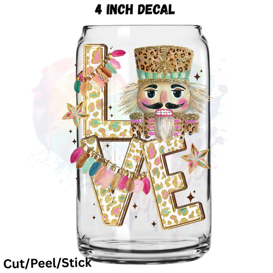 Love Nutcracker UV DTF Decal