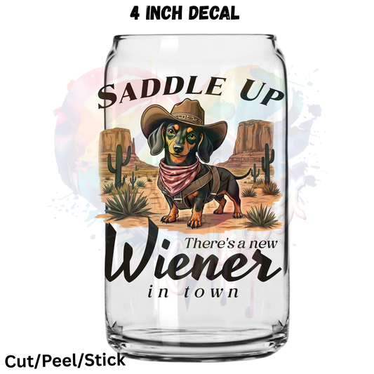 Saddle up wieners UV DTF Decal