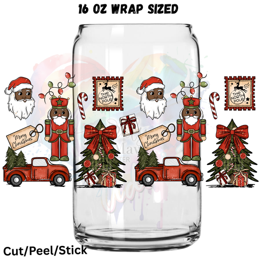 North Pole Version 1 UV  DTF 16 Oz wrap