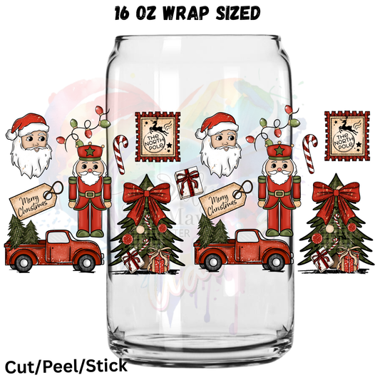 North Pole Version 2 UV  DTF 16 Oz wrap