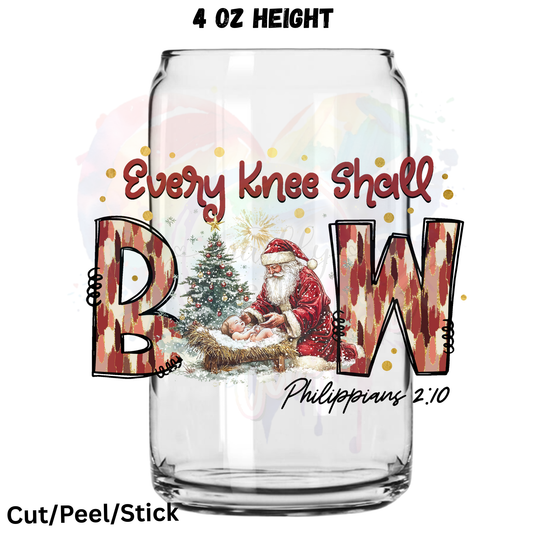 Every Knee Shall Bow UV DTF Decal