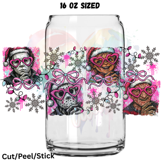 Spooks and Snow UV  DTF 16 Oz wrap