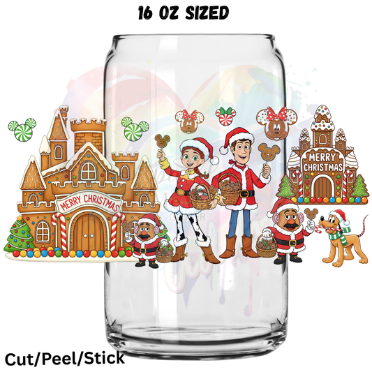 Christmas 18 UV  DTF 16 Oz wrap