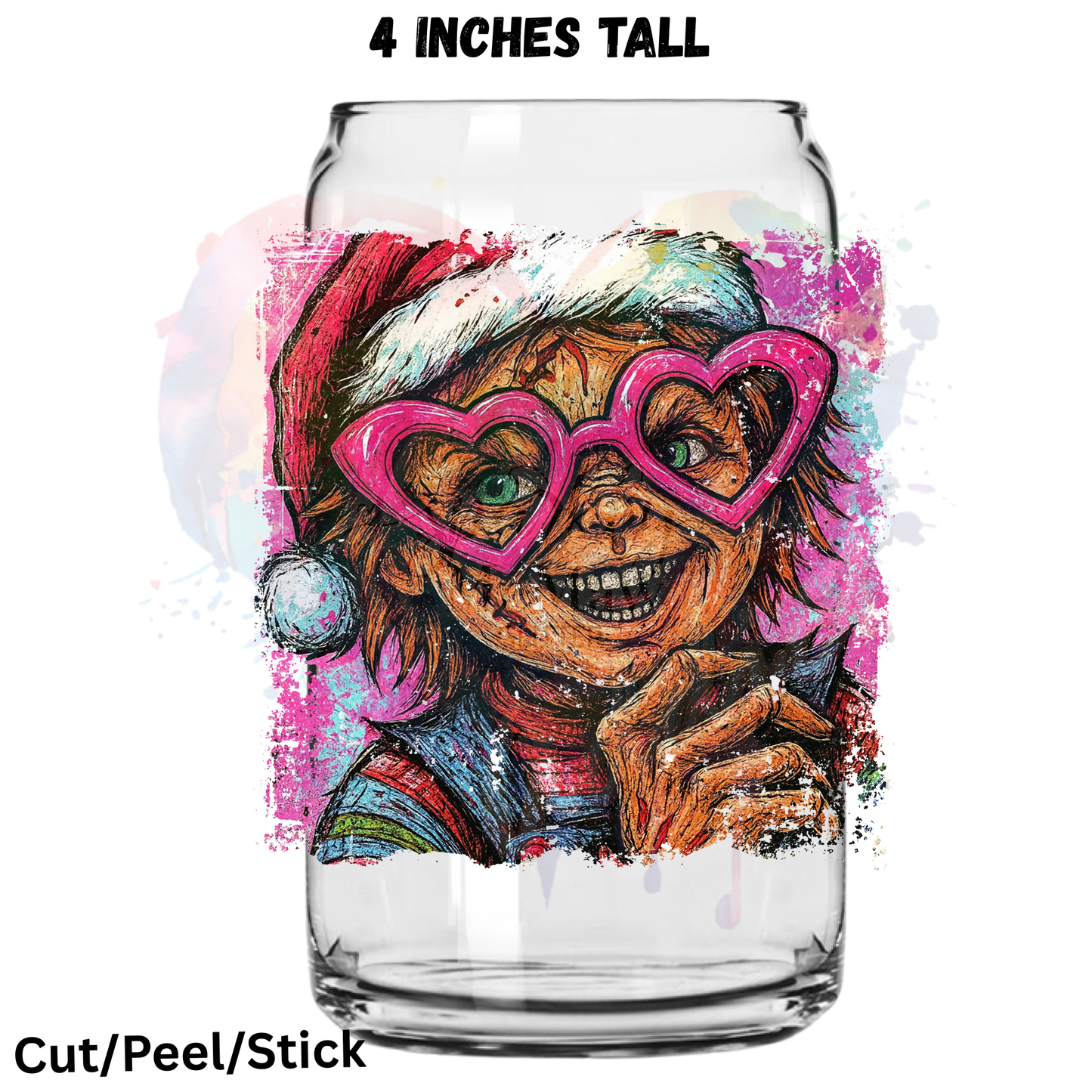 Scary Christmas 3 UV DTF Decal