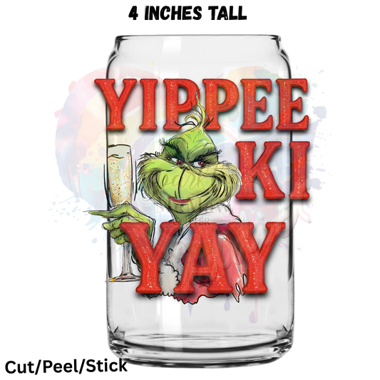 Yippee ki yay UV DTF Decal