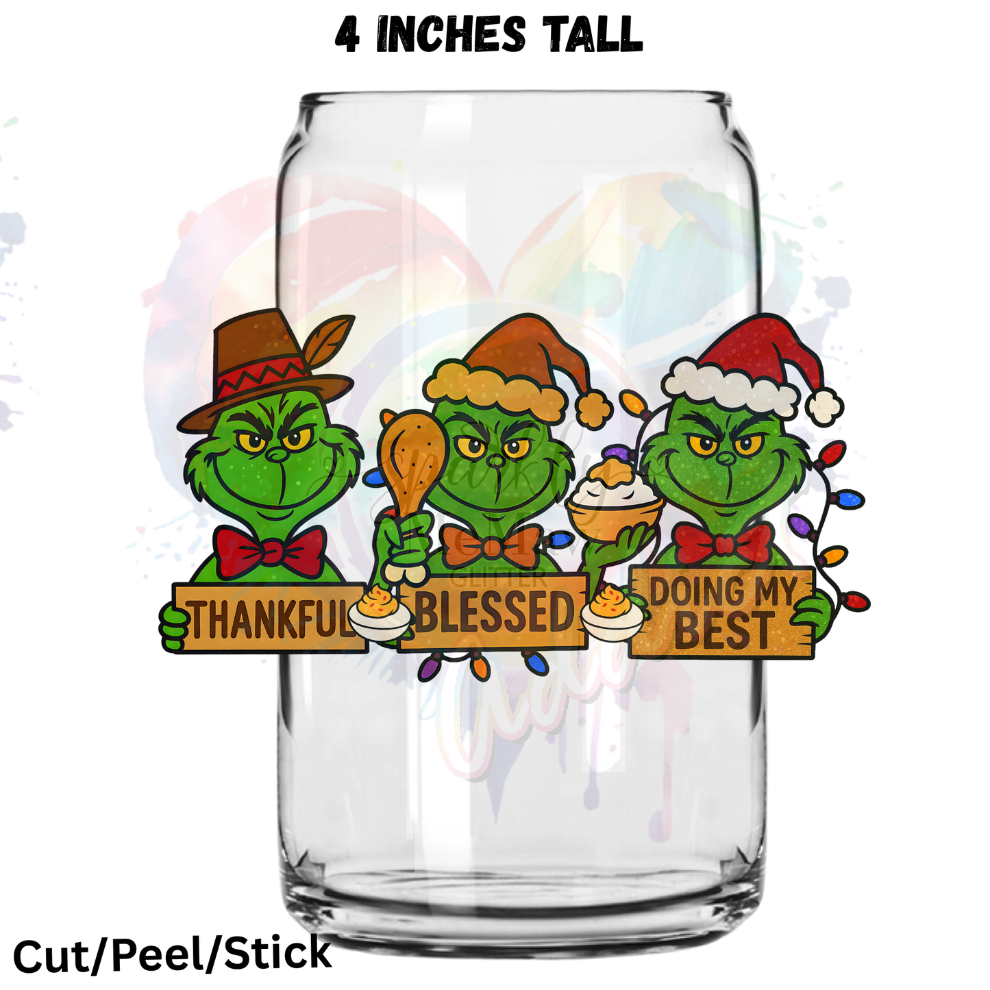 Thankful blessed doing my best 2 UV DTF Decal