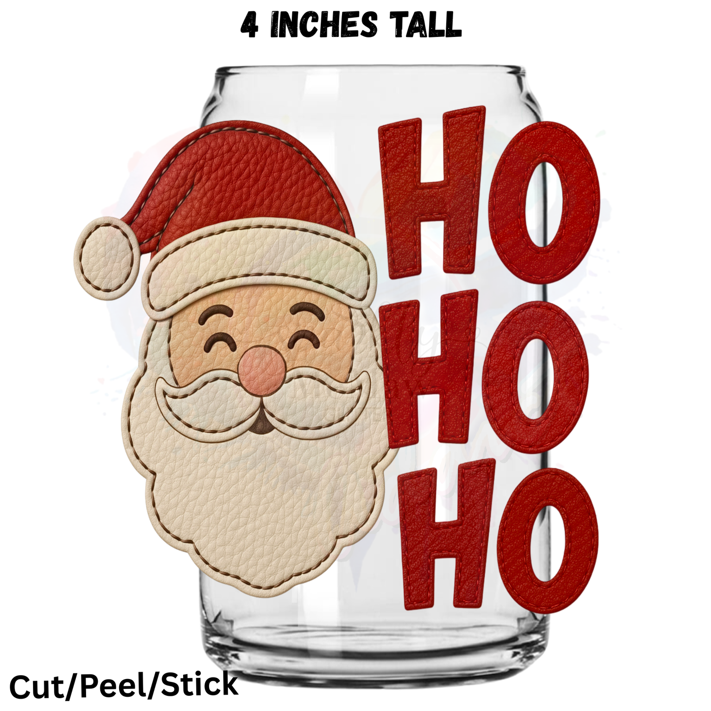 Leather Ho Ho Ho UV DTF Decal