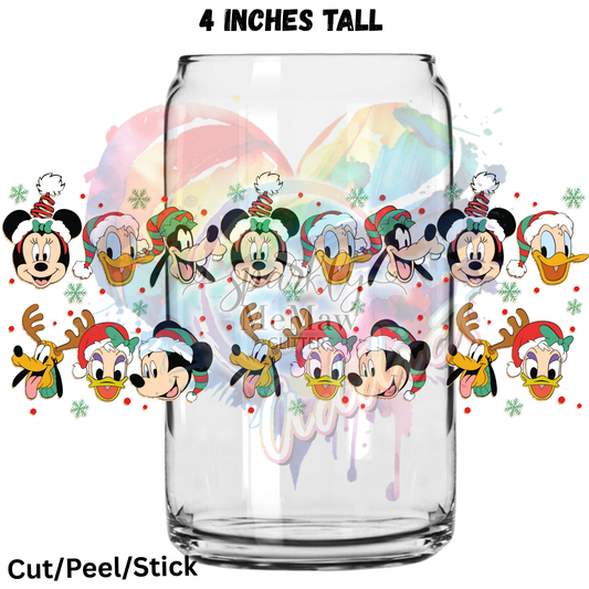 Christmas Era 4 UV  DTF 16 Oz wrap