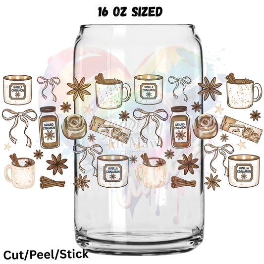 Cinnamon UV  DTF 16 Oz wrap