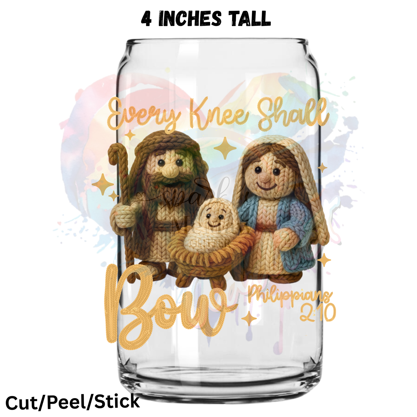 Every Knee Shall Bow 2 UV DTF Decal