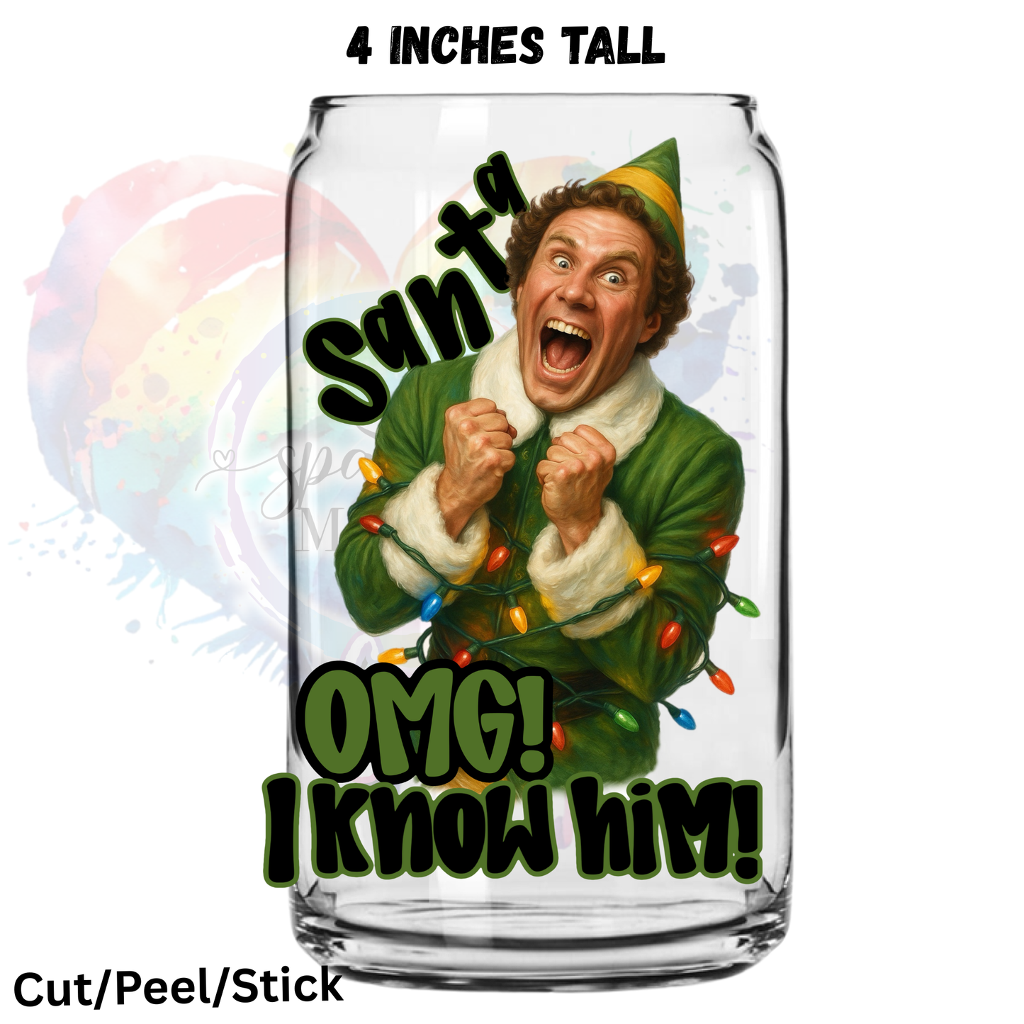 Buddy Elf UV DTF Decal