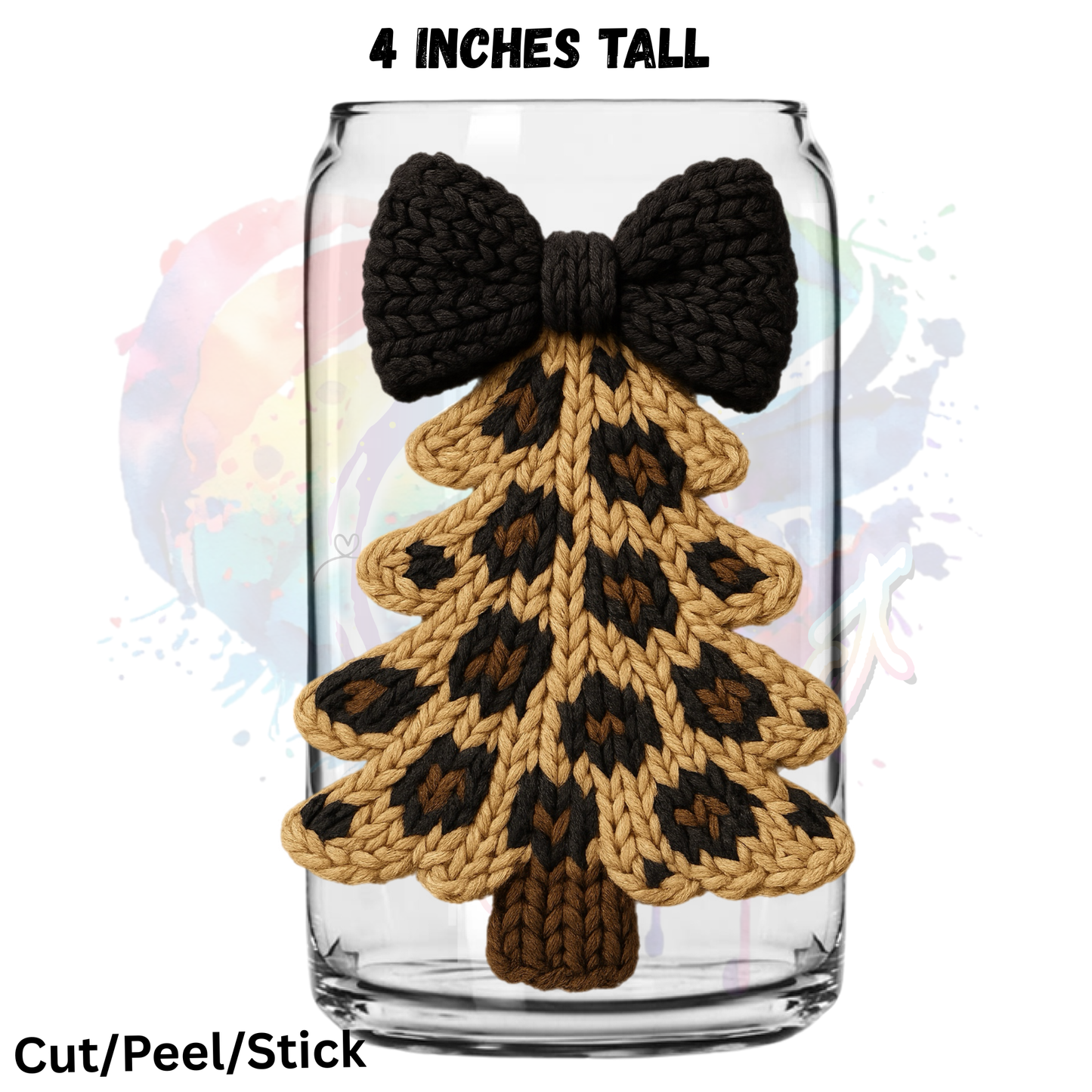 Cheetah Tree UV DTF Decal