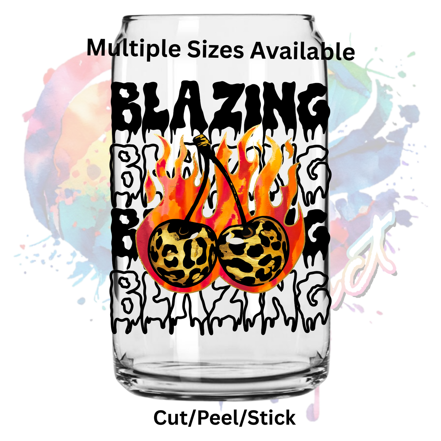 Blazing Black UV DTF Decal