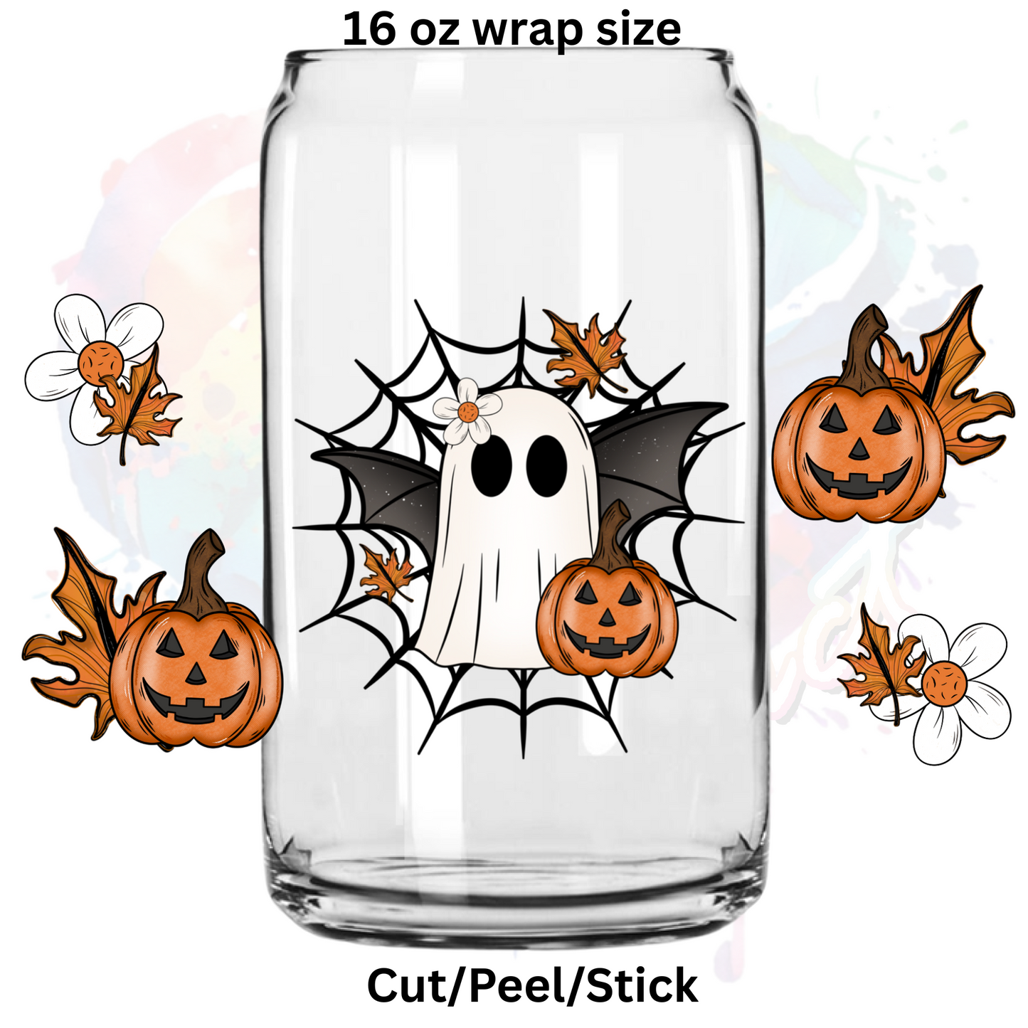 Fall Ghost 5 UV DTF 16 oz Wrap
