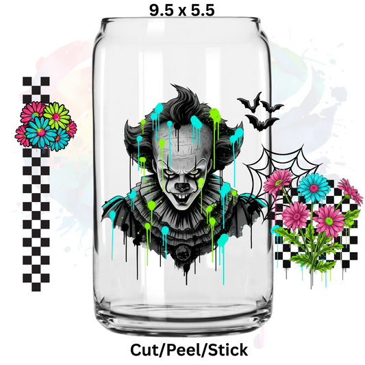 Retro Clown   UV  DTF Wrap