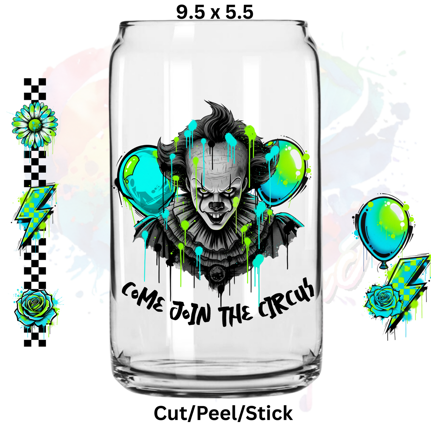 Circus Clown UV DTF Wrap