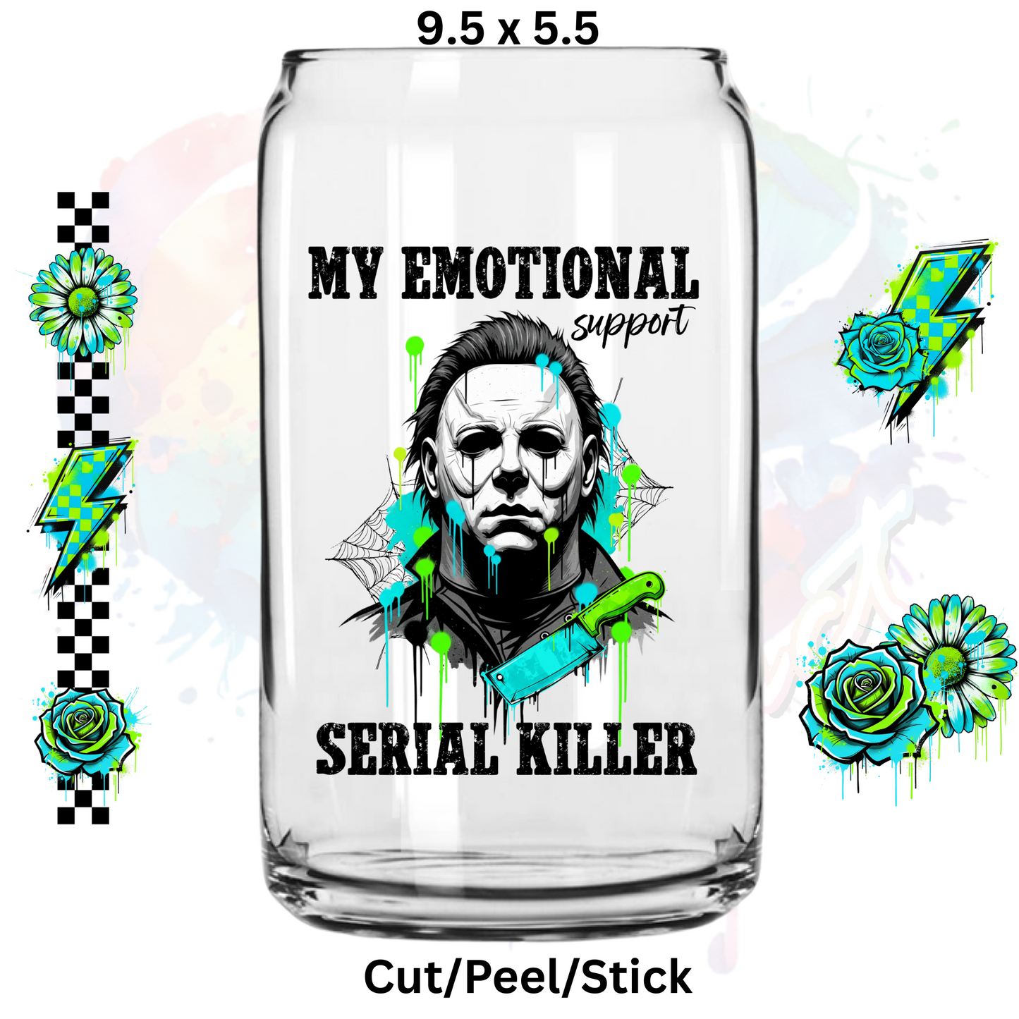 Emotional Support Killer UV DTF Wrap