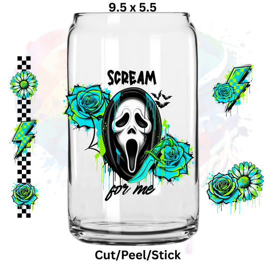 Ghost Face 5 UV  DTF Wrap