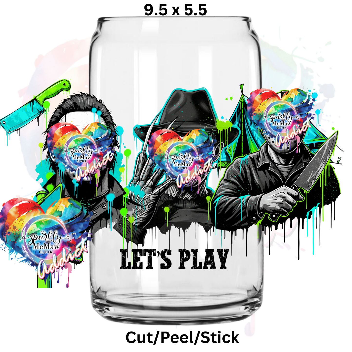 Lets Play  UV  DTF Wrap