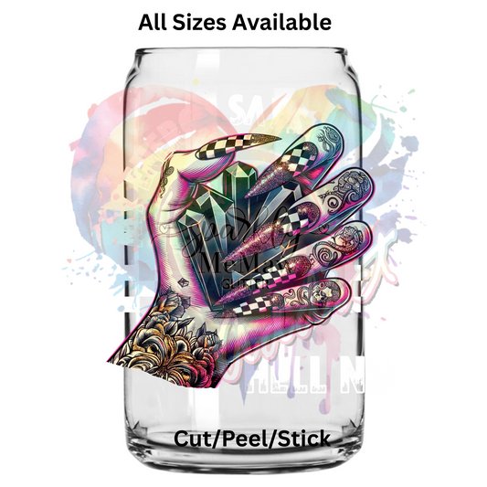 My energy Says (in White)  UV DTF Decal