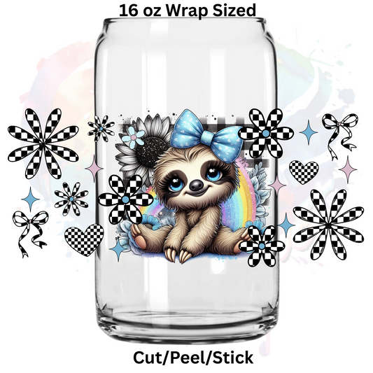 Love Sloth 1  UV  DTF 16 Oz wrap