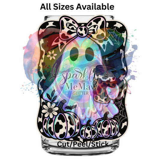 Cow Print Ghost   UV DTF Decal
